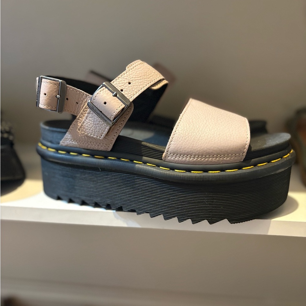 Dr. Martens Pink Platform Sandals